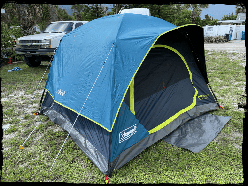 coleman 4 person dark room waterproof tent