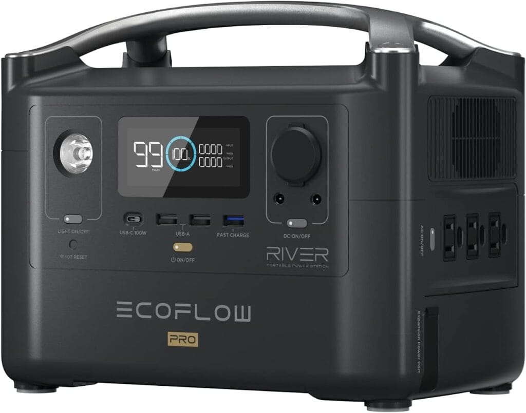 portable power station from ecoflow river pro